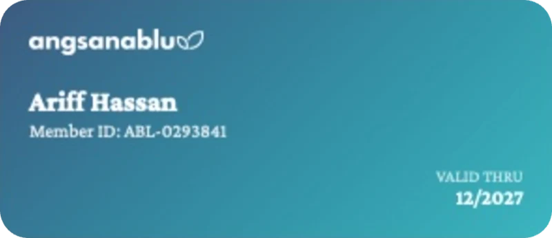 Angsana Blu membership card